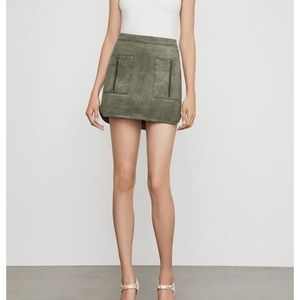 Faux suede pocket skirt by BcBgmaxazria